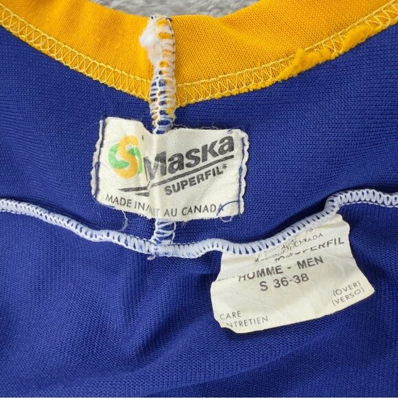 Vintage Buffalo Sabres Men's Size Small 90's Maska Gilbert Perrault NHL Jersey - Picture 2 of 11